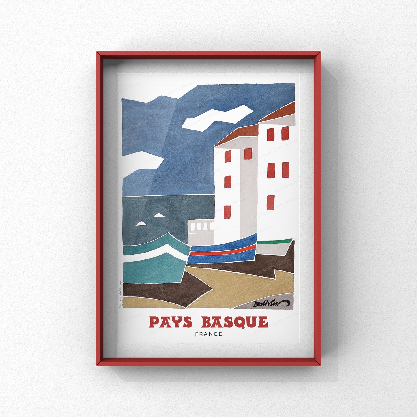 Pays Basque Unframed Poster (Guéthary)