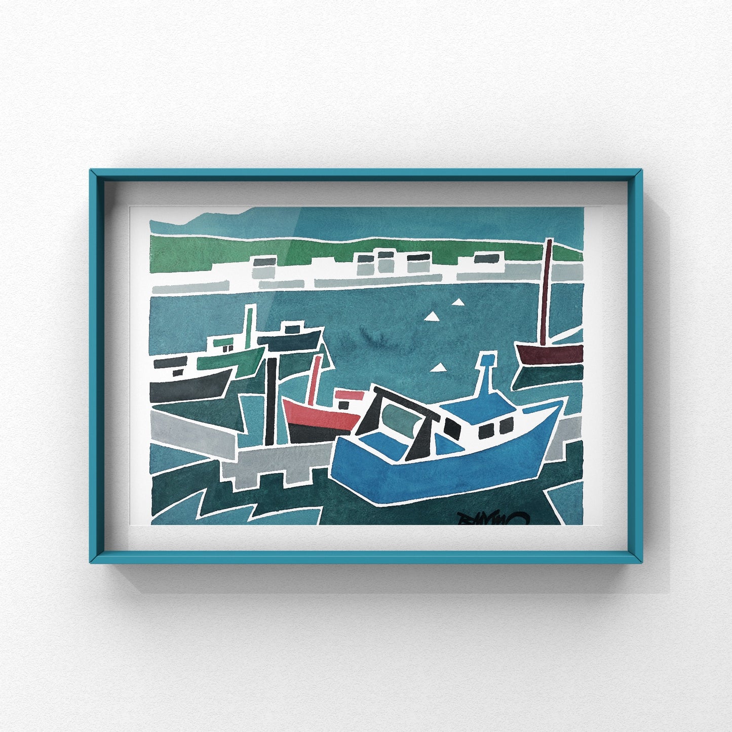 Boats - Limited Edition Giclée Print (30x40cm)